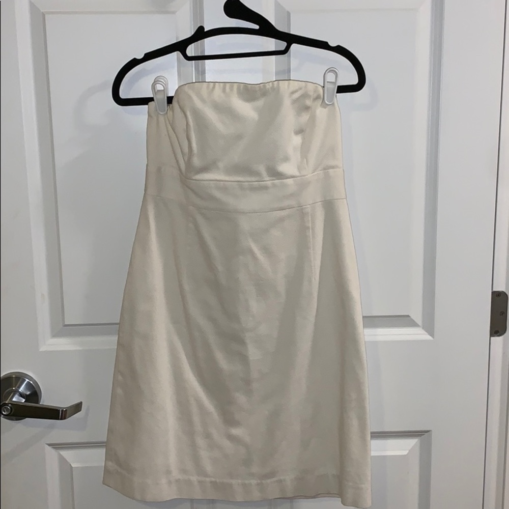 VINEYARD VINES strapless white dress